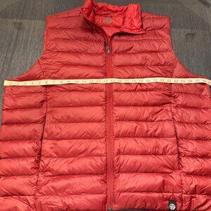 REI CO-OP MENS RED DOWN PUFFER VEST LIGHTWEIGHT OUTDOOR LAYERING SIZE XXXL